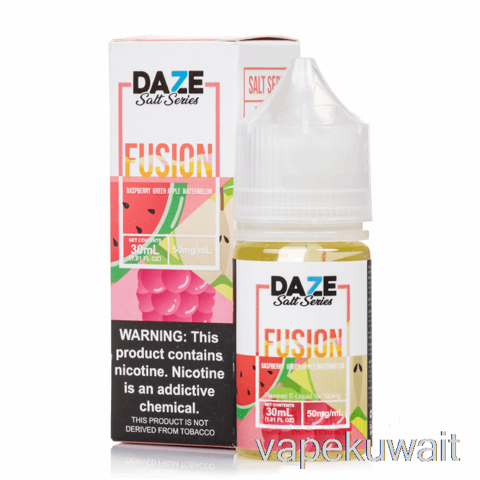 التوت والتفاح الأخضر والبطيخ - 7 Daze Fusion Salt - 30ml 30mg Vape Pod System